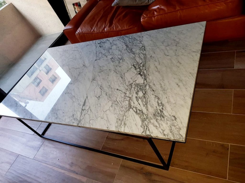 Mesa De Centro En Marmol Carrara Superficiesmarmol Cl